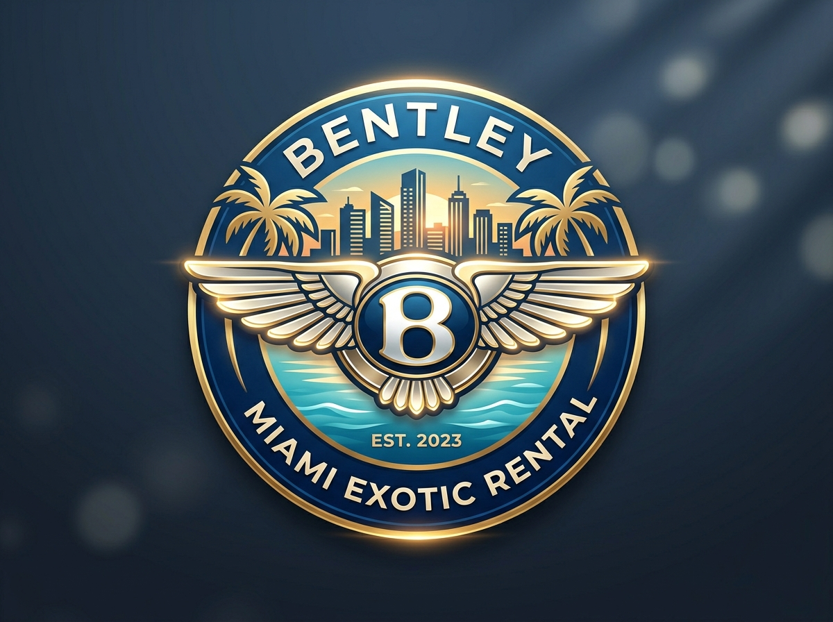 Bentley winged B logo for Miami rental
